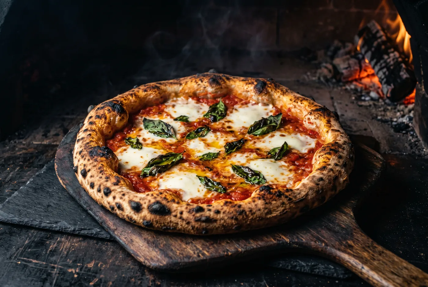 Margherita — Tomates San Marzano, fior di latte, basilic frais